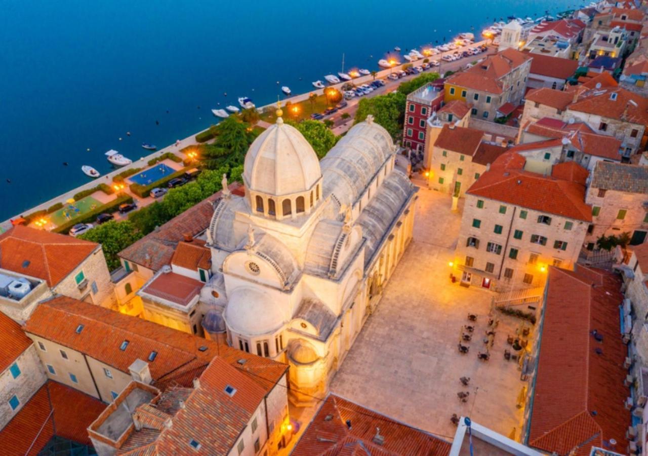 Luxury Beach Villa W Sea Sunset Views Šibenik Esterno foto