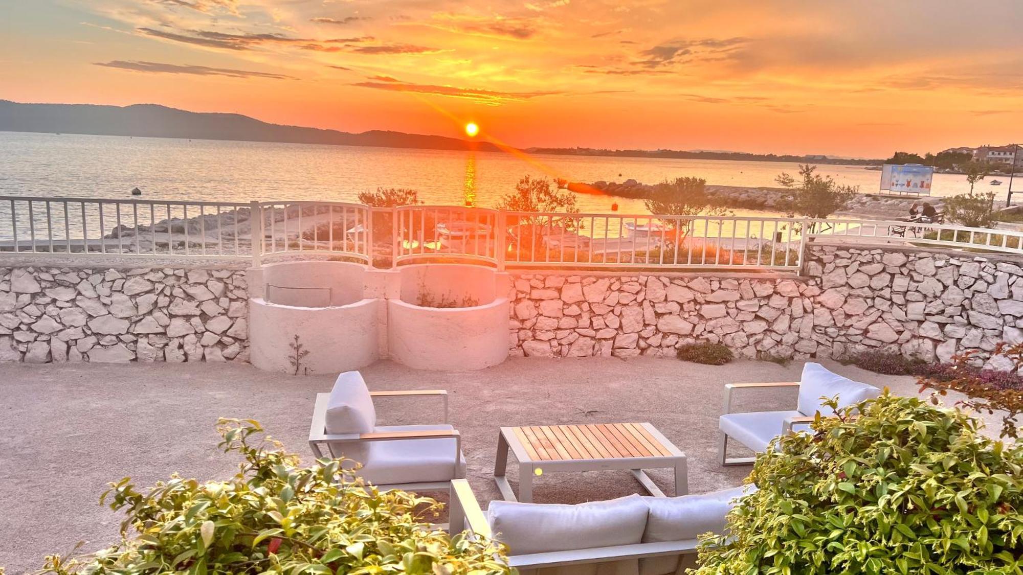 Luxury Beach Villa W Sea Sunset Views Šibenik Esterno foto